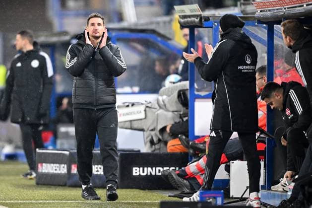 Paderborn, Home Deluxe Arena, 22 11 24, GER, Herren, 2 Bundesliga, Saison 2024 2025, SC Paderborn 07 1 FC Nuernberg Bild Trainer Miroslav KLOSE Nuernberg Only for editorial use DFL regulations prohibit any use of photographs as image sequences and or quasi video NRW Germany