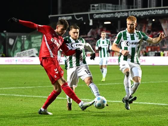 Dejan Ljubicic 1 FC Köln , Charalambos Makridis Preussen Muenster and Mikkel Kirkeskov Preussen Muenster battle for the ball during the 2 Bundesliga match between Preußen Münster and 1 FC Köln at Preußenstadion on November 22, 2024 in Münster, Germany Photo by Ralf Treese DeFodi Images Dejan Ljubicic 1 FC Köln , Charalambos Makridis Preussen Muenster and Mikkel Kirkeskov Preussen Muenster battle for the ball during the 2 Bundesliga match between Preußen Münster and 1 FC Köln at Preußenstadion on November 22, 2024 in Münster, Germany Photo by Ralf Treese DeFodi Images DFB DFL REGULATIONS PROHIBIT ANY USE OF PHOTOGRAPHS AS IMAGE SEQUENCES AND OR QUASI VIDEO Defodi 521 SCPKOE20241122 029 Defodi-521 not used in POL SRB CRO FRA GBR NED ITA USA DFB DFL REGULATIONS PROHIBIT ANY USE OF PHOTOGRAPHS AS IMAGE SEQUENCES AND OR QUASI-VIDEO.