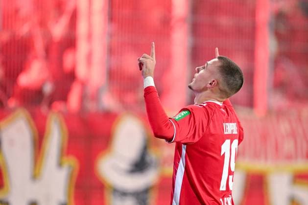 22 11 2024, Football, 2 Bundesliga, Matchday 13 Season 2024 2025, Preußen Münster 1 FC Köln, Tim Lemperle 1 FC Köln celebrates the goal for 1 0 xRHR PHOTO TKx Copyright: RHR-FOTOx RHR-FOTO TK