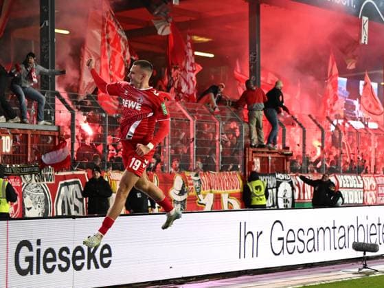 Tim Lemperle 1 FC Koeln celebrates after scoring his team™s first goal during the 2 Bundesliga match between Preußen Münster and 1 FC Köln at Preußenstadion on November 22, 2024 in Münster, Germany Germany Photo by Ralf Treese DeFodi Images Tim Lemperle 1 FC Koeln celebrates after scoring his team™s first goal during the 2 Bundesliga match between Preußen Münster and 1 FC Köln at Preußenstadion on November 22, 2024 in Münster, Germany Photo by Ralf Treese DeFodi Images DFB DFL REGULATIONS PROHIBIT ANY USE OF PHOTOGRAPHS AS IMAGE SEQUENCES AND OR QUASI VIDEO Defodi 521 SCPKOE20241122 036 Defodi-521 not used in POL SRB CRO FRA GBR NED ITA USA DFB DFL REGULATIONS PROHIBIT ANY USE OF PHOTOGRAPHS AS IMAGE SEQUENCES AND OR QUASI-VIDEO.