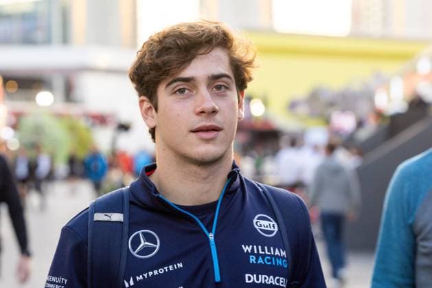 22nd November 2024; Las Vegas, Nevada, USA. F1 Las Vegas Grand Prix; FP3 and Qualifying Day; Franco Colapinto (43) of Argentina and team Williams Racing enters the paddock  ActionPlus12717841 BobxKupbens