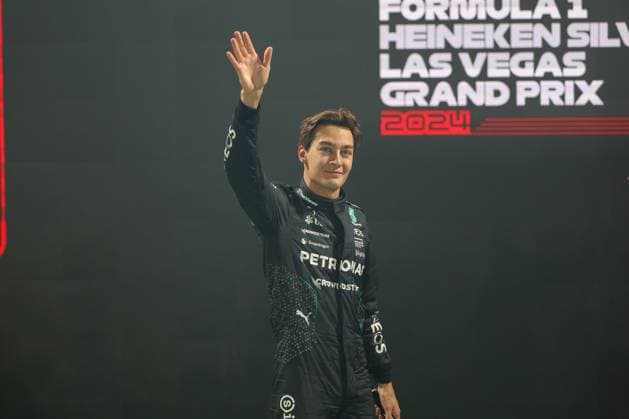 Winner of Qualifying, Pole Position, George Russell Mercedes AMG , Las Vegas Grand Prix, Motorsport, Men, Formula 1, Qualifying, 22 11 2024 Las Vegas Nevada USA Copyright: xkolbert-press ChristianxKolbertx