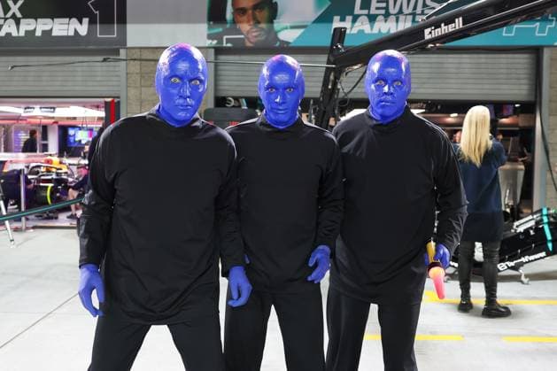 Blue Man Group, Las Vegas Grand Prix, Motorsport, Men, Formula 1, Qualifying, 22 11 2024 Las Vegas Nevada USA Copyright: xkolbert-press ChristianxKolbertx