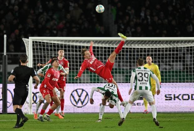Mathias Olesen 1 FC Koeln , mi , in action 22 11 2024, Soccer 2 Bundesliga, Matchday 13, Season 2024 2025 Preußen Münster 1 FC Köln 0 1 Muenster Preussenstadion Nordrhein Westfalen Germany Team2
