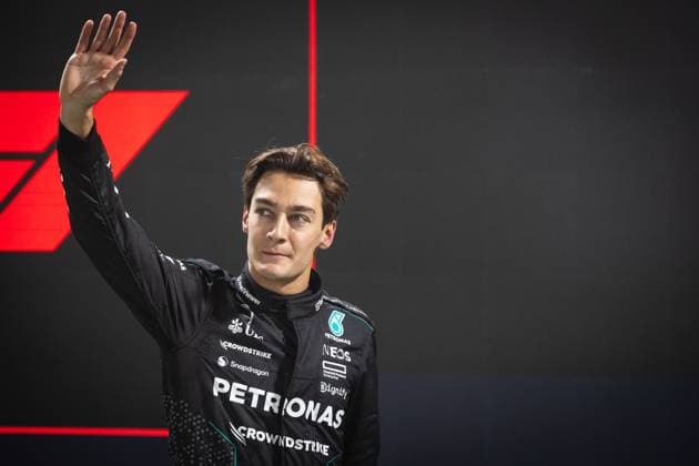 Pole position for George Russell UK, Mercedes AMG Petronas F1 Team 63 USA, Formula 1 World Championship, Grand Prix of Las Vegas, Las Vegas Strip Circuit, 22 11 2024 USA, Formula 1 World Championship, Grand Prix of Las Vegas, Las Vegas Strip Circuit, 22 11 2024 Las Vegas Copyright: xEibner-Pressefoto ThomasxFuesslerx EP_TFR