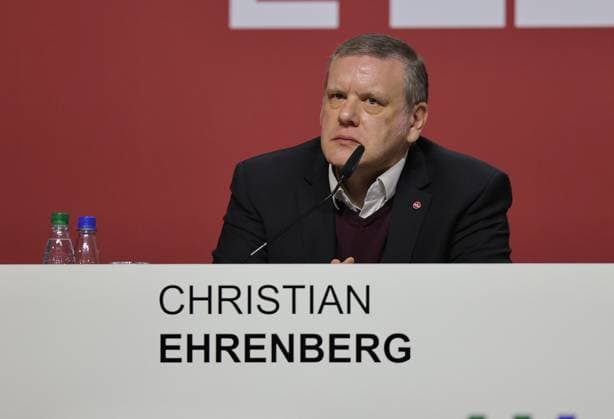 23 11 2024 Soccer Season 2024 2025 2 Soccer Bundesliga General Meeting Annual General Meeting JHV 2024 Sportfoto Zink DaMa xdaxmax Christian Ehrenberg Member of the Supervisory Board 1 FC Nürnberg FCN pensive