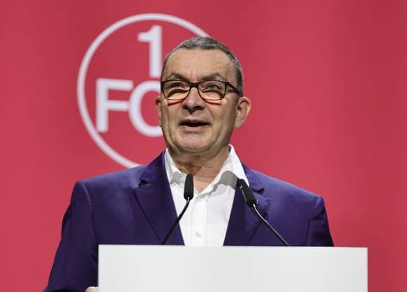 23 11 2024 Football season 2024 2025 2 Football Bundesliga General Meeting Annual General Meeting JHV 2024 Sportfoto Zink DaMa xdaxmax Peter Meier Chairman of the Supervisory Board 1 FC Nürnberg FCN speaks to members