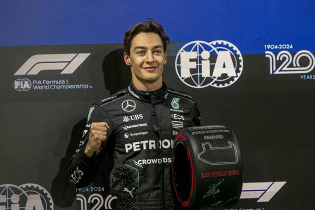 Las Vegas - 22-11-2024, Las Vegas Strip Circuit, George Russell at the Formula 1 United States of America Grand Prix 2024 Friday Formula 1 United States of America Grand Prix 2024 Friday  x26798638x Copyright: