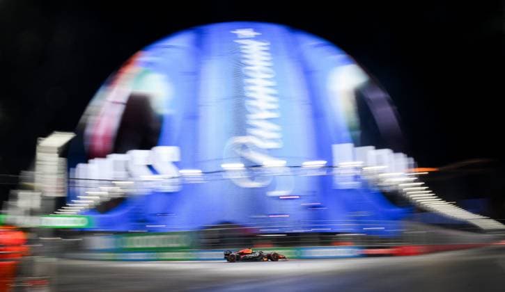 November 23, 2024, Las Vegas, Nevada, USA: Moments from the track with the stunning sphere during the Formula One Qualifying of the Las Vegas Grand Prix. Las Vegas USA - ZUMAo117 20241123_zsp_o117_049 Copyright: xMikaelxOnax