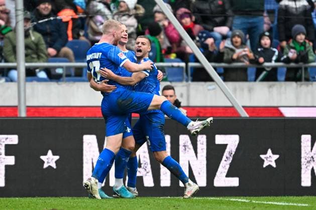 2 Bundesliga Hannover 06 SV Darmstadt 98 on 23 11 2024 at the HDI Arena in Hannover Cheering, goal celebration, goal scorer, goal scorer Fabian Nürnberger Nuernberger Darmstadt cheers after his goal for 1 2 MT