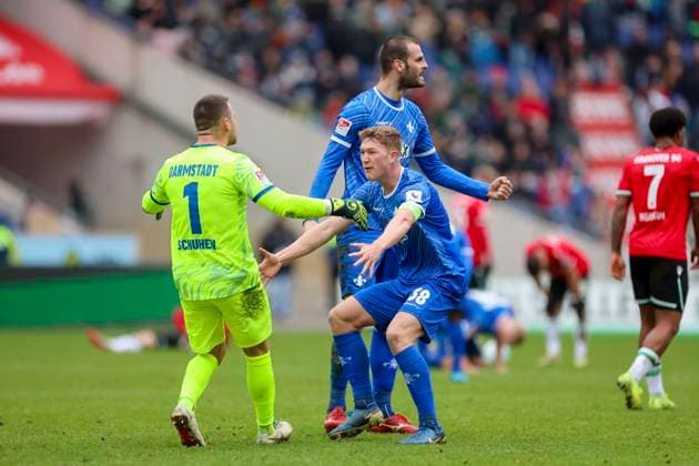 Goalkeeper Marcel Schuhen SV Darmstadt 98 , Clemens Riedel SV Darmstadt 98 and Aleksandar Vukotic SV Darmstadt 98 cheer, 2 Bundesliga, Hannover 96 vs SV Darmstadt 98, Heinz von Heiden Arena on November 23, 2024 in Hanover, Germany Photo by Marco Steinbrenner DeFodi Images Goalkeeper Marcel Schuhen SV Darmstadt 98 , Clemens Riedel SV Darmstadt 98 and Aleksandar Vukotic SV Darmstadt 98 cheer, 2 Bundesliga, Hannover 96 vs SV Darmstadt 98, Heinz von Heiden Arena, November 23, 2024 in Hanover, Germany Photo by Marco Steinbrenner DeFodi Images DFB DFL REGULATIONS PROHIBIT ANY USE OF PHOTOGRAPHS AS IMAGE SEQUENCES AND OR QUASI VIDEO Defodi 700 hannover darmstadt 20241123 073 Defodi-700 DFB DFL REGULATIONS PROHIBIT ANY USE OF PHOTOGRAPHS AS IMAGE SEQUENCES AND OR QUASI-VIDEO.