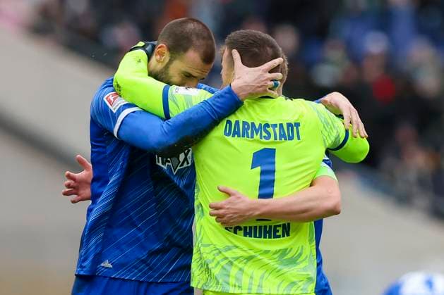 Goalkeeper Marcel Schuhen SV Darmstadt 98 , Clemens Riedel SV Darmstadt 98 and Aleksandar Vukotic SV Darmstadt 98 cheer, 2 Bundesliga, Hannover 96 vs SV Darmstadt 98, Heinz von Heiden Arena on November 23, 2024 in Hanover, Germany Photo by Marco Steinbrenner DeFodi Images Goalkeeper Marcel Schuhen SV Darmstadt 98 , Clemens Riedel SV Darmstadt 98 and Aleksandar Vukotic SV Darmstadt 98 cheer, 2 Bundesliga, Hannover 96 vs SV Darmstadt 98, Heinz von Heiden Arena, November 23, 2024 in Hanover, Germany Photo by Marco Steinbrenner DeFodi Images DFB DFL REGULATIONS PROHIBIT ANY USE OF PHOTOGRAPHS AS IMAGE SEQUENCES AND OR QUASI VIDEO Defodi 700 hannover darmstadt 20241123 074 Defodi-700 DFB DFL REGULATIONS PROHIBIT ANY USE OF PHOTOGRAPHS AS IMAGE SEQUENCES AND OR QUASI-VIDEO.