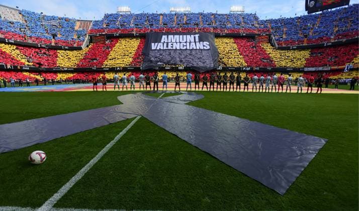 Sport Themen der Woche KW47 Sport Bilder des Tages Spainish La Liga EA Sports soccer match Valencia vs Betis at Mestalla stadium in Valencia, Spain 23 November 2024 900 Cordon Press  900 CordonxPress LOF - Valencia vs Betis