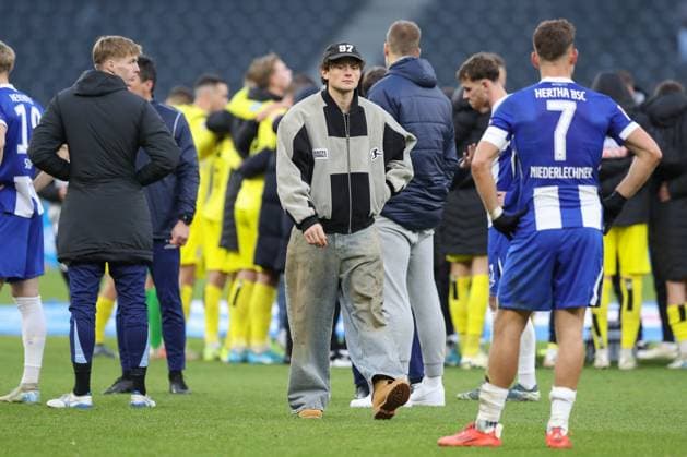 23 11 2024, xtgx, Soccer 2 Bundesliga, Hertha BSC Berlin SSV Ulm 1846 emspor, v l Fabian Reese Hertha, 11 DFL DFB REGULATIONS PROHIBIT ANY USE OF PHOTOGRAPHS as IMAGE SEQUENCES and or QUASI VIDEO Berlin