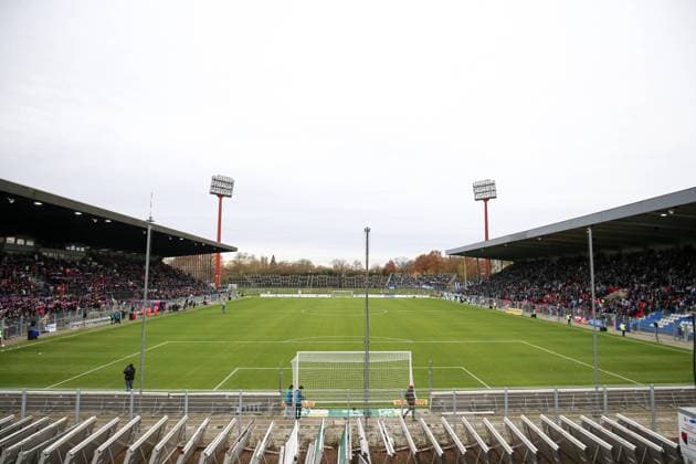 Grotenburg Stadion interior view of the stadium during the Regionalliga West match between KFC Uerdingen and MSV Duisburg, Grotenburg Stadion on November 23, 2024 in Krefeld, Germany Photo by Oliver Kaelke DeFodi Images Grotenburg Stadion general view inside the stadium during the Regionalliga West match between KFC Uerdngen and MSV Duisburg at Grotenburg Stadion on November 23, 2024 in Krefeld, Germany Photo by Oliver Kaelke DeFodi Images DFL regulations prohibit any use of photographs as image sequences and or quasi video Defodi 678 2024 11 23 OK KFCMSV 0030 Defodi-678 DFL regulations prohibit any use of photographs as image sequences and or quasi-video.
