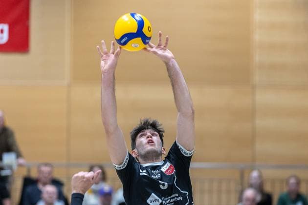 Linus Herrmann TV Rottenburg, 09 , single picture, single photo, portrait, portraet, SV Schwaig Volleyball TV Rottenburg, Volleyball, 2 Bundesliga Sued, 6 Spieltag, 23 11 2024 SV Schwaig Volleyball TV Rottenburg, Volleyball, 2 Bundesliga Sued, 6 Spieltag, 23 11 2024 Schwaig Copyright: xEibner-Pressefoto G.xSantemizx EP_GSZ