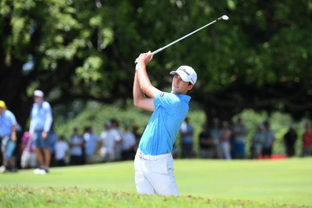 GOLF AUSTRALIAN PGA, Golf Herren Elvis Smylie of Australia plays a shot during the Australian PGA Championship at Royal Queensland Golf Club in Brisbane, Sunday, November 24, 2024.( NO ARCHIVING, EDITORIAL USE ONLY, NO USE IN BOOKS WITHOUT CONSENT BRISBANE QUEENSLAND AUSTRALIA  Copyright: xJONOxSEARLEx 20241124175207070769