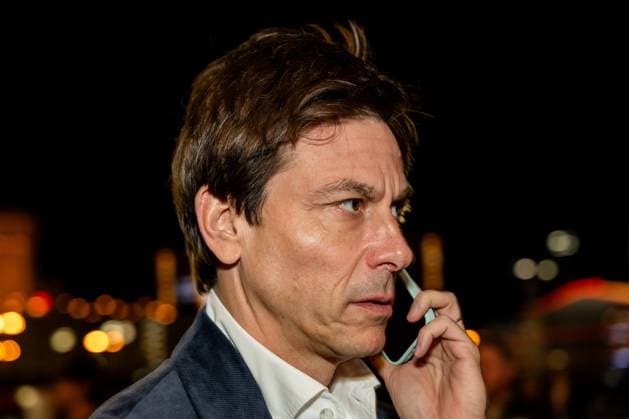 23rd November 2024; Las Vegas, Nevada, USA. F1 Las Vegas Grand Prix; Race Day; F1 Team Mercedes team principal Toto Wolff arrives at the paddock  ActionPlus12719398 BobxKupbens