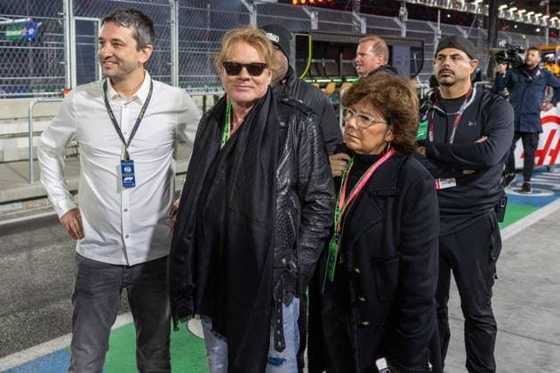 Saenger Axl Rose of , Las Vegas Grand Prix, Motorsport, Men, Formula 1, Race, 23 11 2024 Las Vegas Nevada USA Copyright: xkolbert-press ChristianxKolbertx