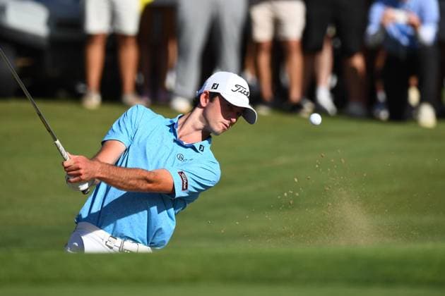 GOLF AUSTRALIAN PGA, Golf Herren Elvis Smylie of Australia plays a shot on the 18th during the Australian PGA Championship at Royal Queensland Golf Club in Brisbane, Sunday, November 24, 2024.( NO ARCHIVING, EDITORIAL USE ONLY, NO USE IN BOOKS WITHOUT CONSENT BRISBANE QUEENSLAND AUSTRALIA  Copyright: xJONOxSEARLEx 20241124116284955712