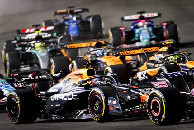 LAS VEGAS - Max Verstappen (Red Bull Racing) in action during the Las Vegas Grand Prix. ANP SEM VAN DER WAL xVIxANPxSportx xxANPxIVx 514142495 originalFilename: 514142495.jpg