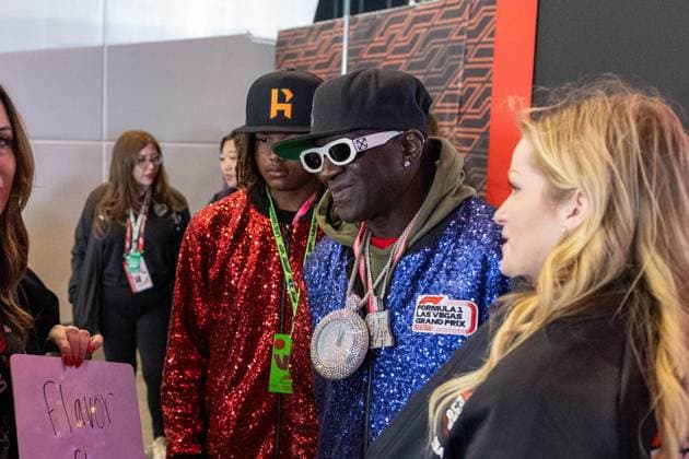 American Rapper, Flavor Flav, Las Vegas Grand Prix, Motorsport, Men, Formula 1, Race, 23 11 2024 Las Vegas Nevada USA Copyright: xkolbert-press ChristianxKolbertx