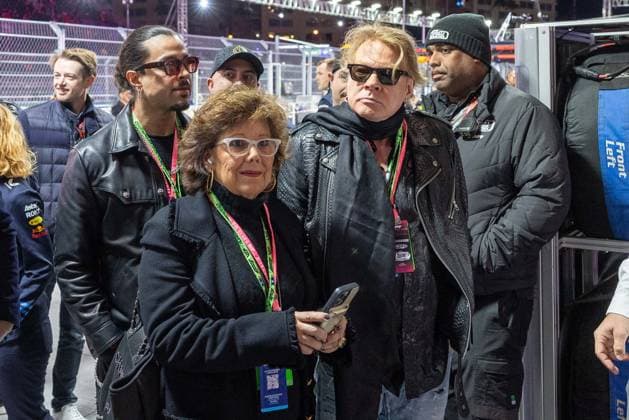 Saenger Axl Rose of , Las Vegas Grand Prix, Motorsport, Men, Formula 1, Race, 23 11 2024 Las Vegas Nevada USA Copyright: xkolbert-press ChristianxKolbertx
