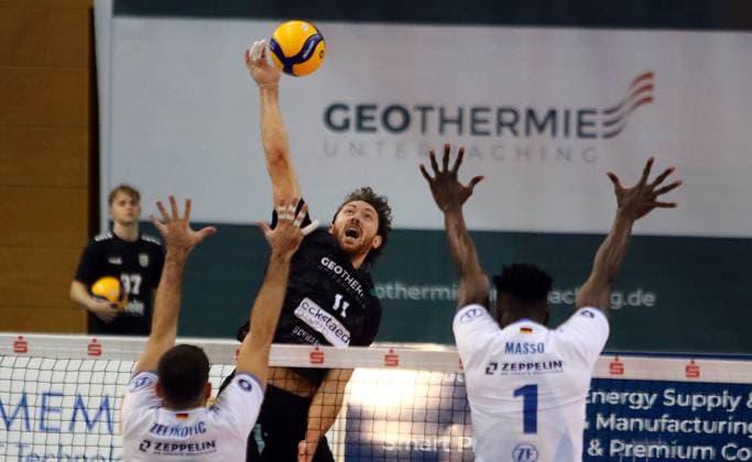 Volleyball, DVV Cup, TSV Haching Munich - VfB Friedrichshafen