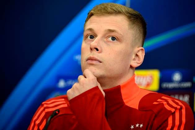 AC Sparta Praha defender Filip Panak attends a press conference, PK, Pressekonferenz before the UEFA Champions League, round 5, match AC Sparta Praha vs Atletico Madrid, in Prague, Czech Republic, on November 25, 2024. (CTKxPhoto KaterinaxSulova) CTKPhotoP2024112504130  CTKPhotoP2024112504130