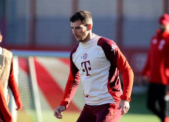 Munich, Germany, November 25, 2024 Football, Men, Season 2024 2025, FC Bayern Munich, Säbener Strasse, Training ground, Final training, Champions League Leon Goretzka FC Bayern Munich Head, Upper body