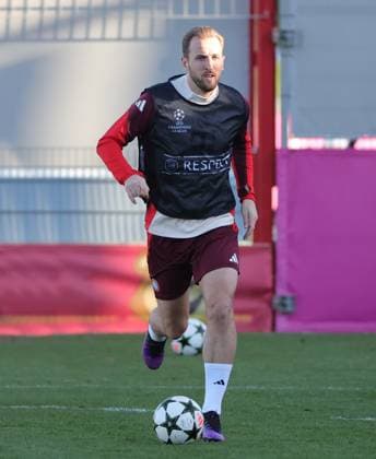 25 11 2024, Final training, Champions League Saebenerstrasse Munich, Football, Sport, in the picture Harry Kane FC Bayern Muenchen