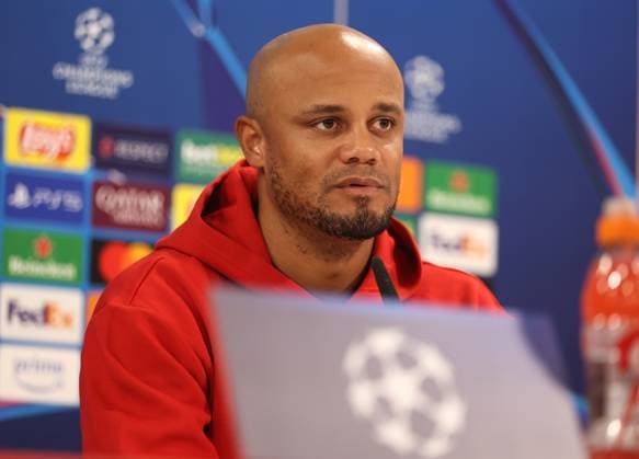 Munich, Germany, November 25, 2024 Football, Men, Season 2024 2025, FC Bayern Munich, Säbener Strasse, Training ground, International press conference, Champions League Vincent Kompany, Coach FC Bayern Munich Head, Portrait at the press conference