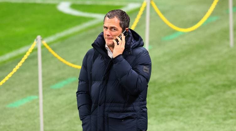 RB Leipzig pitch inspection Champions League Milan, 25 11 2024, Giuseppe Meazza Stadium, Football, Champions League, Matchday 1, RB Leipzig vs Inter Milan on 26 11 2024 , RB Leipzig pitch inspection , In the picture Marcel Schäfer Schaefer RB Leipzig, Managing Director Sport , Picture Point