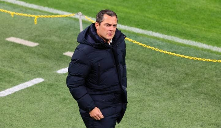 RB Leipzig pitch inspection Champions League Milan, 25 11 2024, Giuseppe Meazza Stadium, Football, Champions League, Matchday 1, RB Leipzig vs Inter Milan on 26 11 2024 , RB Leipzig pitch inspection , In the picture Marcel Schäfer Schaefer RB Leipzig, Managing Director Sport , Picture Point