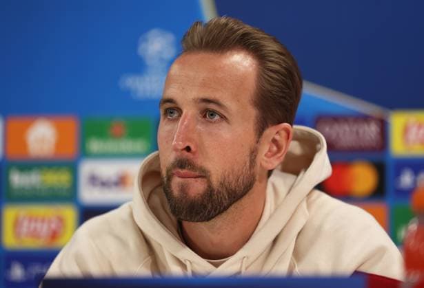 Munich, Germany, November 25, 2024 Football, Men, Season 2024 2025, FC Bayern Munich, Säbener Strasse, Training ground, International press conference, Champions League Harry Kane FC Bayern Munich head, Portrait at the press conference