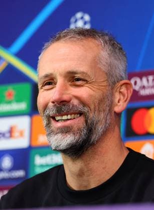 RB Leipzig Press Conference Champions League Milan, 25 11 2024, Giuseppe Meazza Stadium, Football, Champions League, Matchday 1, RB Leipzig vs Inter Milan on 26 11 2024 , RB Leipzig Press Conference , In the picture Coach Marco Rose, RB Leipzig , Picture Point