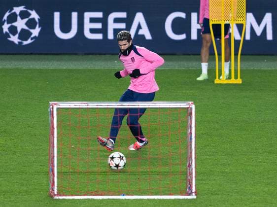 Football player of Atletico Madrid Rodrigo De Pau in action during the training session prior to the UEFA Champions League, round 5, match AC Sparta Praha vs Atletico Madrid, in Prague, Czech Republic, on November 25, 2024. (CTKxPhoto MichaelaxRihova) CTKPhotoP2024112506556  CTKPhotoP2024112506556