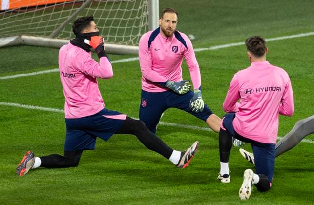 Football, CL, Atletico Madrid, Training