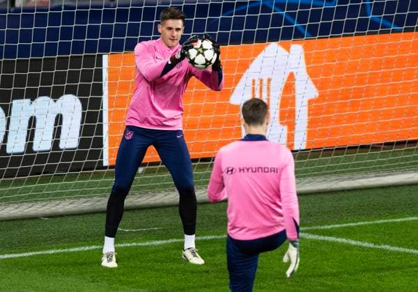 Goalie of Atletico Madrid Antonio Gomis in action during the training session prior to the UEFA Champions League, round 5, match AC Sparta Praha vs Atletico Madrid, in Prague, Czech Republic, on November 25, 2024. (CTKxPhoto MichaelaxRihova) CTKPhotoP2024112506683  CTKPhotoP2024112506683