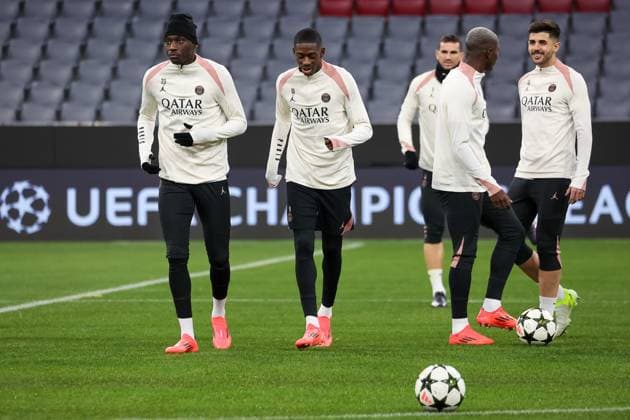 Football, CL, Paris St Germain, Training