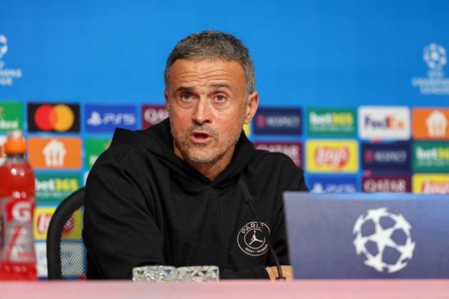 Football, CL, Paris St Germain, Press conference