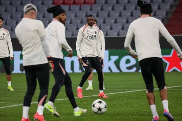 Ousmane Dembele Paris Saint Germain, PSG, 10 , Ger, Final training, Paris Saint Germain, PSG, Football, UEFA Champions League, Matchday 5, 2024 2025 season, 25 11 2024, Ger, Final training, Paris Saint Germain, PSG, Football, UEFA Champions League, Matchday 5, 2024 2025 season, 25 11 2024 Muenchen Copyright: xEibner-Pressefoto JennixMaulx EP_JML