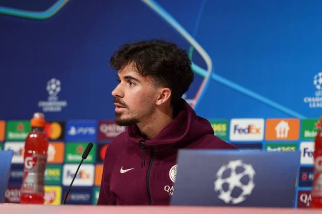 Vitinha Paris Saint Germain, PSG, 17 at press conference, Ger, International press conference, Paris Saint Germain, PSG, Football, UEFA Champions League, Matchday 5, 2024 2025 season, 25 11 2024, Ger, International press conference, Paris Saint Germain, PSG, Football, UEFA Champions League, Matchday 5, 2024 2025 season, 25 11 2024 Muenchen Copyright: xEibner-Pressefoto JennixMaulx EP_JML