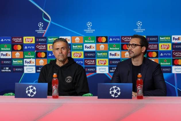 Luis Enrique Martinez Garcia Paris Saint Germain, PSG, Head Coach at the press conference, Ger, International press conference, Paris Saint Germain, PSG, Football, UEFA Champions League, Matchday 5, 2024 2025 season, 25 11 2024, Ger, International press conference, Paris Saint Germain, PSG, Football, UEFA Champions League, Matchday 5, 2024 2025 season, 25 11 2024 Muenchen Copyright: xEibner-Pressefoto JennixMaulx EP_JML