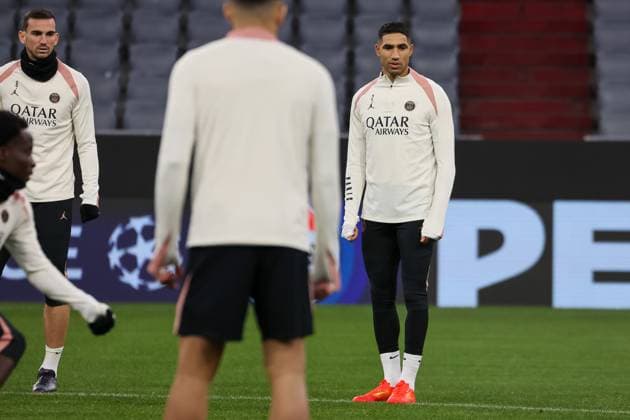 Achraf Hakimi Paris Saint Germain, PSG, 02 , Ger, Final training, Paris Saint Germain, PSG, Football, UEFA Champions League, Matchday 5, 2024 2025 season, 25 11 2024, Ger, Final training, Paris Saint Germain, PSG, Football, UEFA Champions League, Matchday 5, 2024 2025 season, 25 11 2024 Muenchen Copyright: xEibner-Pressefoto JennixMaulx EP_JML
