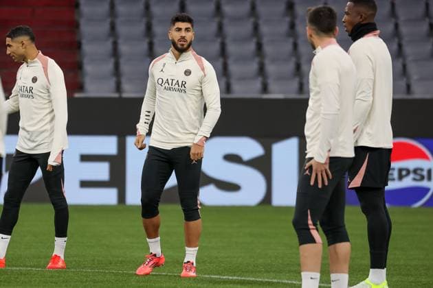 Marco Asensio Paris Saint Germain, PSG, 11 Ger, Final training, Paris Saint Germain, PSG, Football, UEFA Champions League, Matchday 5, 2024 2025 season, 25 11 2024, Ger, Final training, Paris Saint Germain, PSG, Football, UEFA Champions League, Matchday 5, 2024 2025 season, 25 11 2024 Muenchen Copyright: xEibner-Pressefoto JennixMaulx EP_JML