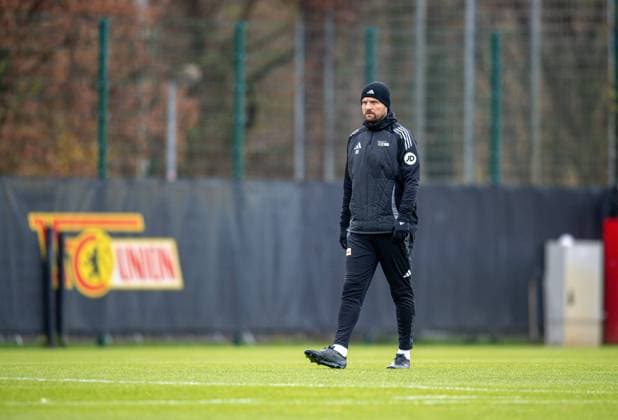 Football, Men, Season 2024 25, 1 Bundesliga, 1 FC Union Berlin, Training, Coach Bo Svensson 1 FC Union Berlin , 26 11 2024, Copyright: xSebastianxRäppold MatthiasxKochx