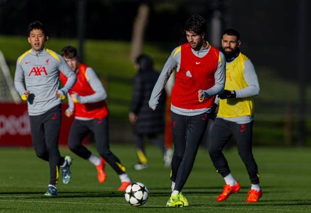 Football - UEFA Champions League - League Phase - Liverpool FC v Real Madrid CF - MD-1 LIVERPOOL, ENGLAND - Tuesday, November 26, 2024: Liverpool s Dominik Szoboszlai during a training session at the AXA Training Centre ahead of the UEFA Champions League match between Liverpool FC and Real Madrid CF. (Photo by David Rawcliffe Propaganda) LIVERPOOL AXA Training Centre MERSEYSIDE ENGLAND  Copyright: xDavidxRawcliffex P2024-11-26-Liverpool_Madrid_MD-1-26