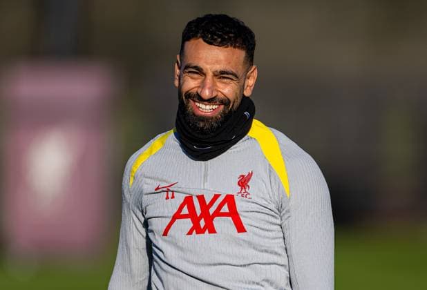 Football - UEFA Champions League - League Phase - Liverpool FC v Real Madrid CF - MD-1 LIVERPOOL, ENGLAND - Tuesday, November 26, 2024: Liverpool s Mohamed Salah during a training session at the AXA Training Centre ahead of the UEFA Champions League match between Liverpool FC and Real Madrid CF. (Photo by David Rawcliffe Propaganda) LIVERPOOL AXA Training Centre MERSEYSIDE ENGLAND  Copyright: xDavidxRawcliffex P2024-11-26-Liverpool_Madrid_MD-1-43