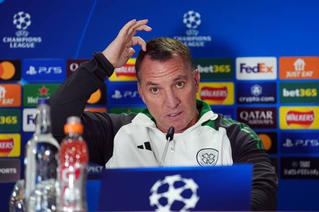 Football, CL, Celtic Glasgow, Press conference